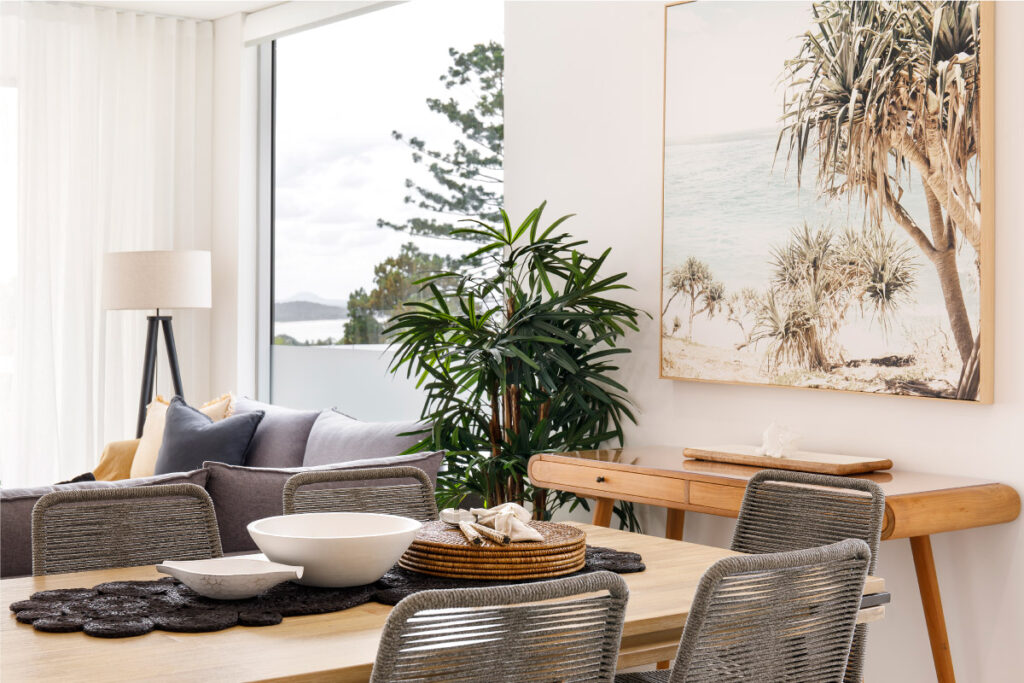 Coastal style dining room